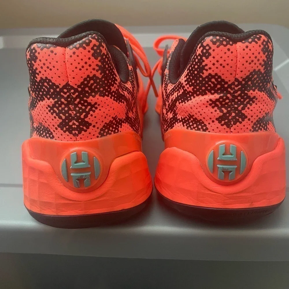 Adidas James Harden Vol. 4 Basketball Shoes Mens Size 5.5 Orange Black